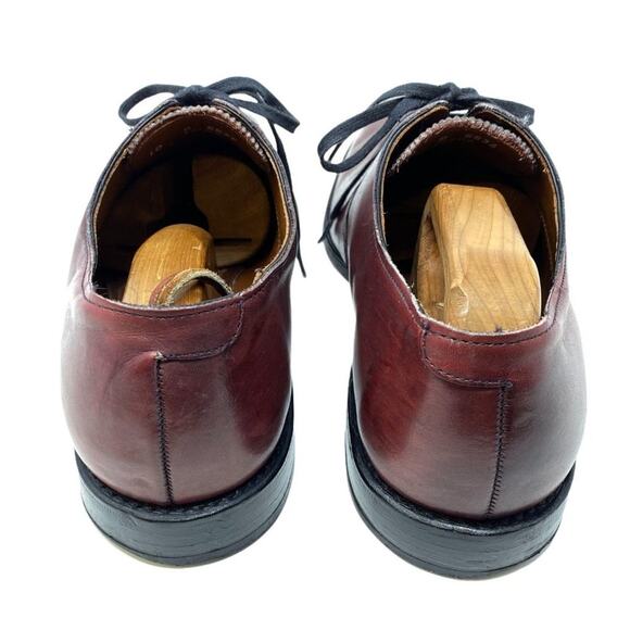Allen Edmonds Oxford Dress Shoes Men\'s 10 D Burgundy Leather USA Cap Toe Lace Up main image 6